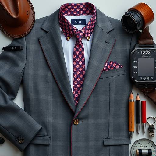 A collection of unique suit buttons and accessories, showcasing customization options.